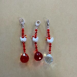Handmade Chicken Keychains